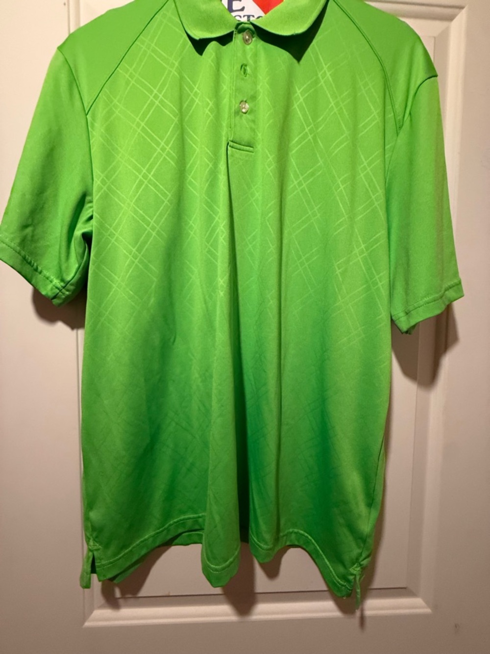 Basic Editions Lime Green Men's Polo Shirt